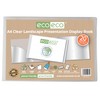 eco-eco A4 50% Recycled 20 Pocket Clear Landscape Presentation Display