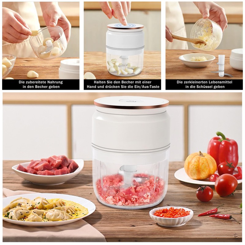 Electric Onion Cutter, 400 ml Onion Chopper, Multi Chopper Vegetable