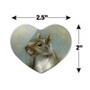 Mischievous Squirrel Heart Acrylic Fridge Refrigerator Magnet