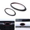 Unbranded Matt Black Front Rear Car Logo Emblem Badge Ring