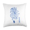 Japanese Retro Poster Tee Cool, Japanese Kanji Calligraphy Dragon Throw