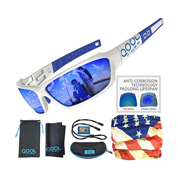 QOOL TIMES Polarized Sunglasses for Men and Women Medium to