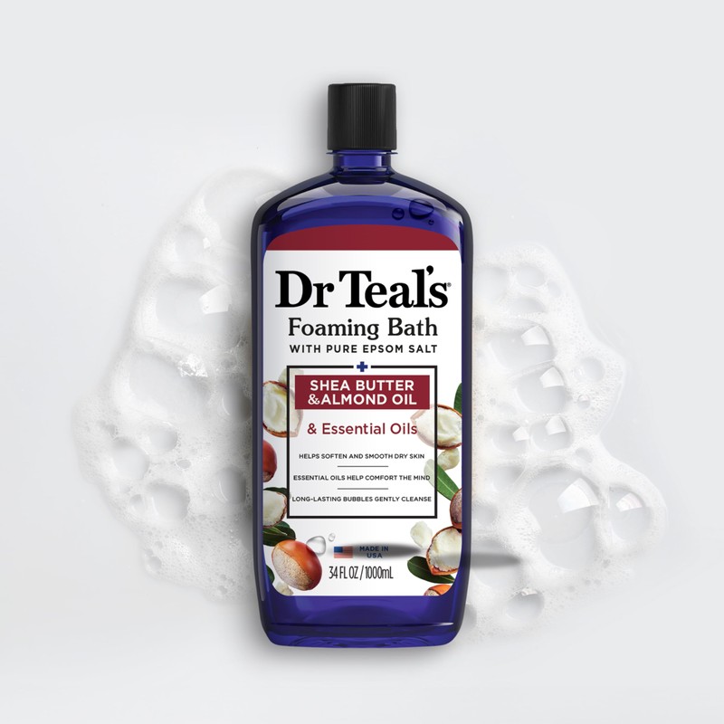 Dr Teal's Foaming Bath with Pure Epsom Salt, Shea Butter