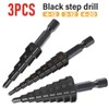 Okaywork 3 Pieces Step Drill Set, Hex Shank Step Drill