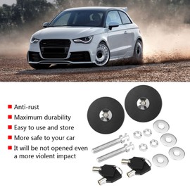 Cunyuer Hood Cover Lock Key Pin Kit, Safety Latch Pin, Car Universal Engine Hood Pins,Hood Pins Kit for Car