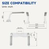 DOZAWA Toilet Safety Rails for Seniors, Heavy Duty Foldable Assist
