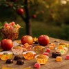 Whaline 400Pcs Fall Mini Cupcake Liners Thanksgiving Pumpkin Maple Leaves