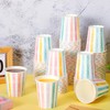 Funtery 100 Pcs 9 oz Paper Cups Muticolor Disposable Paper