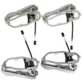 munirater Outside Door Handle Carrier Front Rear Left Right Replacement for E53 X5 2000-2006 51218243615 51218243616 51228243635 51228243636