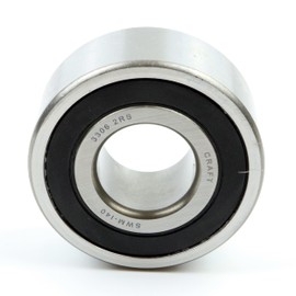 Parts and Parts Angular Contact Ball Bearing 3306 2RS 30 x 72 x 30.2 mm, DIN 628, Double Row, Low Friction, Sealed Bearing for Radial & Axial Loads, Ideal for Industrial and Automotive Applications