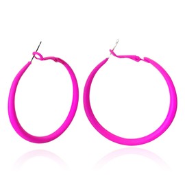 LKingel Rose Hoop Earrings for Women Exaggerated Hoops Earring Lightweight Anti-Allergy Oversized Hoop Earrings for Women (rose)