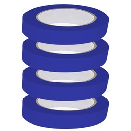 Anterat 4 Rolls Blue Painters Tape Masking Tape for Art Painting 0.95 inch x 164ft, 656ft in Total