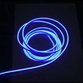 JANDEI - Flexible Neon Led Light Strip 12V, 5M 6x12mm 120 Leds/Meters. Cut every 2.5cm. Indoor and Outdoor Decoration, Perfect for Home, Business, Signs... (BLUE)