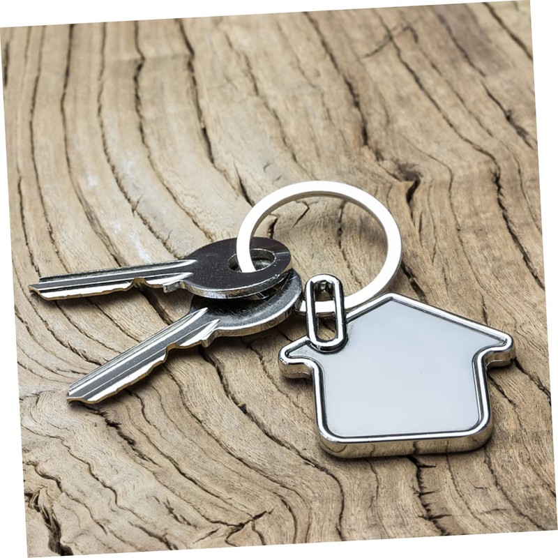 STOBOK Key Ring Accessories 50pcs Stainless Steel Keyring Clips Keyring