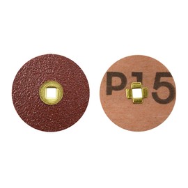 Pack of 50 Moore 7/8" Course Snap-On Paper Adalox Discs with Metal Center Jewelry Making Metal Polishing Tools