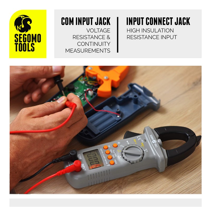 Segomo Tools TRMS 6000 contadores de voltaje y corriente, resistencia,