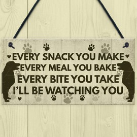 RED OCEAN Funny Dog Signs And Plaques Birthday Gift For Dog Lovers Novelty Dog Sign For Home Animal Pet Sign