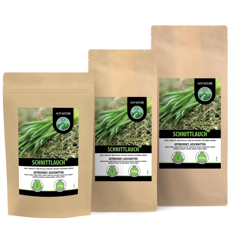 Dried Chives (250g, 8.8oz), Chopped Chives, 100% Natural Leeks, Chives