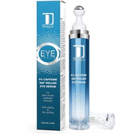 Dongyu Caffeine Eye Cream for Dark Circles: Under Eye Cream Morning Skincare - Daily Eye Serum for Eyelids Puffiness (Formula Upgraded)