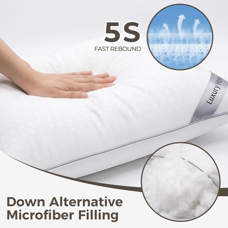 HIMOON Bed Pillows for Sleeping Set of 2,Standard Size Cooling