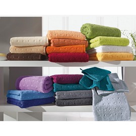 Möve Quadretti Walk Wash Mitt 15 x 20 cm Pack of 2 Green