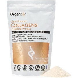 Organixx Péptidos De Colágeno En Polvo Con Vitamina C, Colágeno Hidrolizado De Tipos I, Ii, Iii, V Y X, Para El Cabello, Las Uñas, La Piel, Los