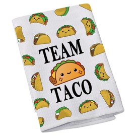 Funny Taco Tuesday Gift Team Taco Kitchen Towel Taco Lover Chef Teacher Graduation Mexico Taco Dish Towel (Team Taco)