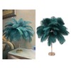 Ostrich Feather Table Lamp Rechargeable Modern Romantic Decoration Lamp Bedroom