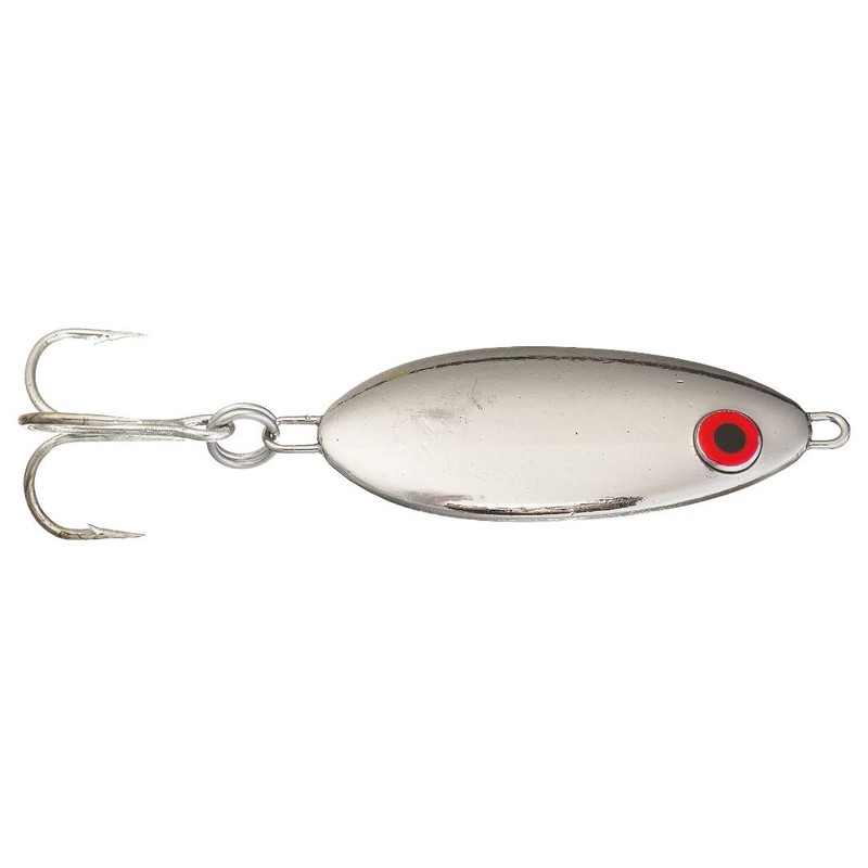 Bomber Lures B88MO Slab Spoon Lure (Plain Metachrome, 7/8 oz)