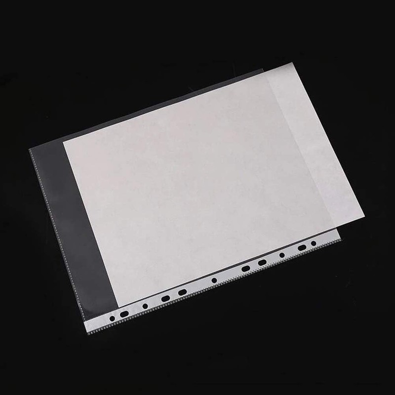 A4 Punch Pockets 50 Pack – 20 Micron Clear Plastic