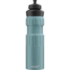 SIGG - Aluminium Bicycle Water Bottle - WMB Sports Morning Blue - With 3-Stage Sports Cap - Climate Partner Certified - Leak-Proof - Feather-Light - BPA-Free - Sports & Bicycle Accessories - Blue -