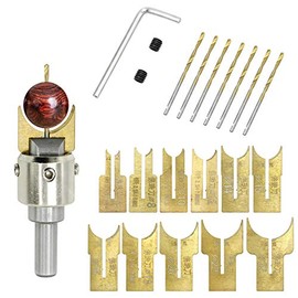 Meichoon Carbide Ball Blade Buddha Beads Drill 6-25mm Woodworking Milling Cutter Bead Knife Set Wood Router Bit Tungsten Steel Alloy Coated Cemented Carbide Spherical Woodworking Tool Kit