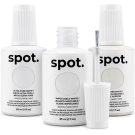 spot. Touch-Up Paint | Matte Finish for Cabinets, Walls, Doors & Furniture | Multi-Tone White Repair Kit | Quick-Dry, Self-Priming, Low-Odor, Eco-Friendly | No-Sanding or Primer Needed | 3 Pack