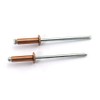 HJ Garden 25pcs 1/8 x 1/2 Inch (3.2x12mm) Red Copper