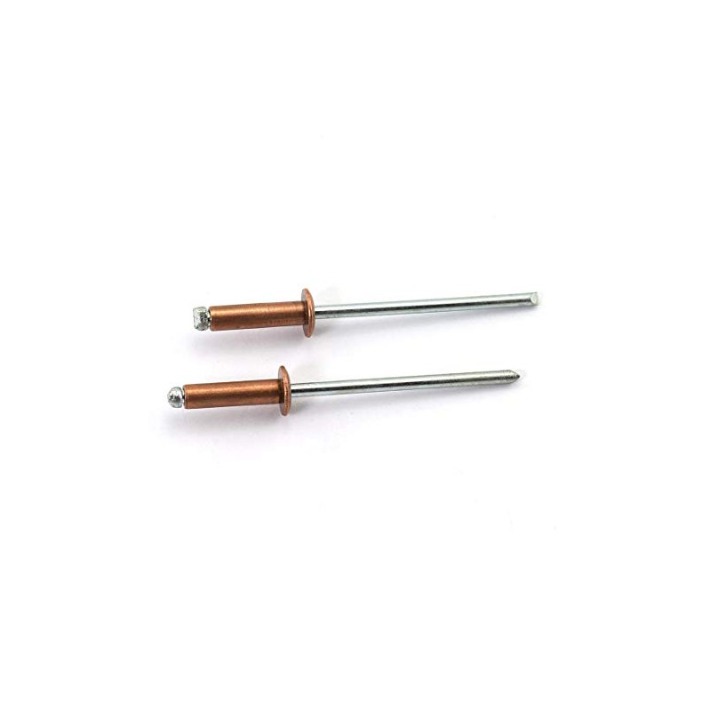 HJ Garden 25pcs 1/8 x 1/2 Inch (3.2x12mm) Red Copper