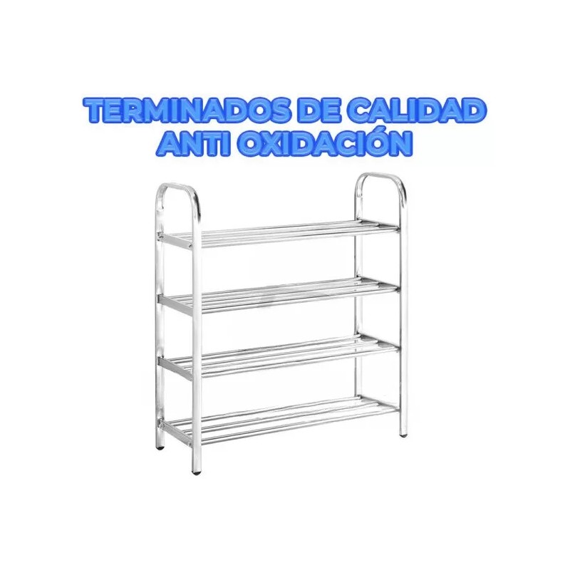 EGTMA Organizador De Zapatos 4 Niveles De Acero Inoxidable