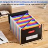 25 Carpeta de Archivos, Organizador de Documento A4 de Escritorio