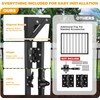 32.5 Inch Heavy Duty Adjustable Outdoor Metal Deck Gate with