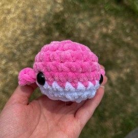 Crochet Pocket Whale - Color: Pink