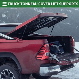 Motoforti Universal Lift Supports Struts Truck Tonneau Cover Lift Support Shock 27inch/686mm 100lb/445N/44.5kg Silver Tone 2 Set