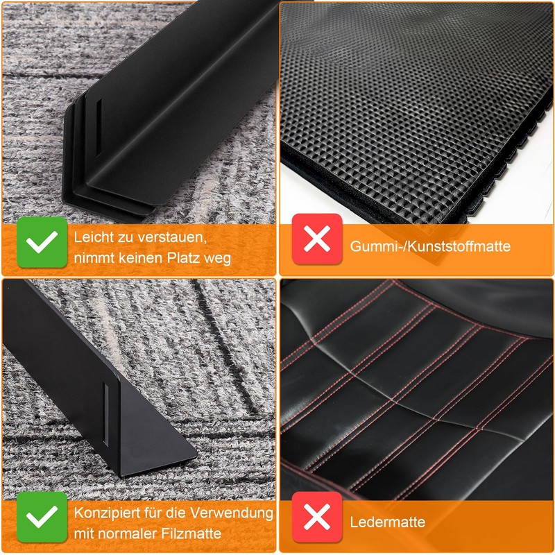 WDFCN Pack of 3 Car Boot Organiser Velcro Luggage Fixation