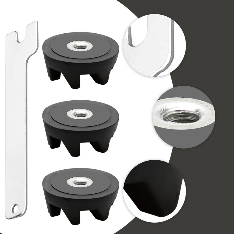 Rumyve 3Pcs Blender Couplers,Blender Rubber Coupler Replacing Kit with Removal