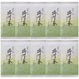 Deep Steamed Tea Kakegawa 2.1 oz (60 g), Set of 10 Bags Made in Shizuoka