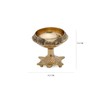 DreamKraft Brass Handmade Engraved Design Kuber Diya (Oil Lamp) with