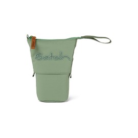 satch Pencil Slider Extra Large with Divider Zip Pocket Pen Holder Set Square Viewing Window for Timetable, Nordic Jade Green - Light Green, Modern