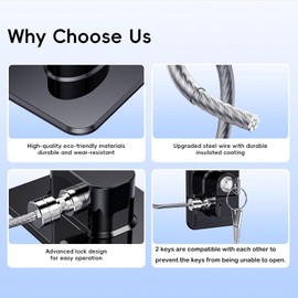 4 Pack Refrigerator Door Lock, Fridge Lock with Keys,Freezer Door Lock and Child Safety Cabinets and Drawers, Air Oven Air Fryer, Closets, Windows, Doors - No Tools Need or Drill