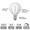 NIOSTA 25 Pack G40 Replacement Bulbs,120V LED Bulbs, for E12