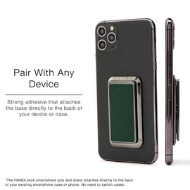 HANDL New York HANDLstick Midnight Green/Grey Grip and Stand for Smartphone