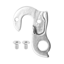 BULLSPANN Bicycle Derailleur Hanger Frame Gear Tail Hook Bicycle Tail Hook with Screws Aluminum Alloy Road Bike Derailleur Hanger Silver Tone