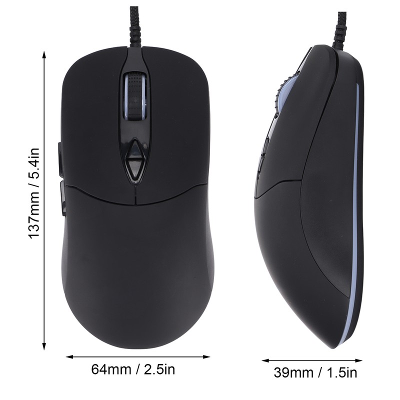 Mouse RGB Light USB 7200DPI 10 Lights Comfortable Grip Good